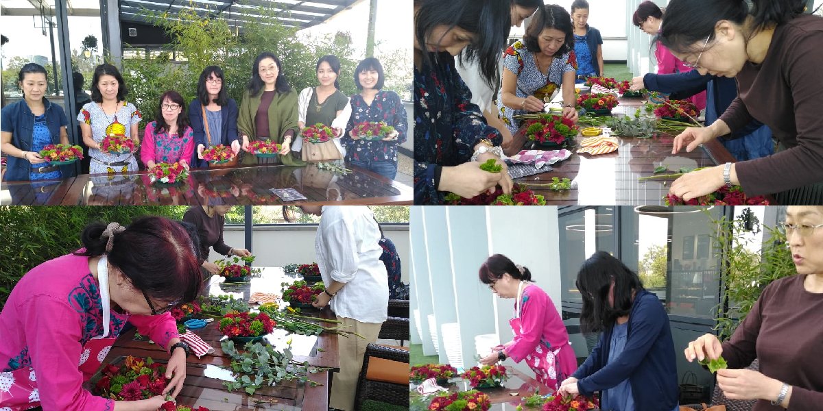 Bahati flower workshop at Connect Coffee Roasters